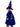 Cape Et Chapeau De Sorcier En Velour - Bleu Party Shop