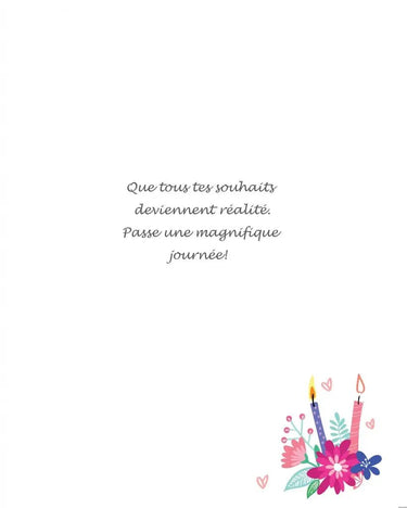 Distribution Incognito - Carte de Fête - Bonne Fête Gâteau Fleuries - Party Shop