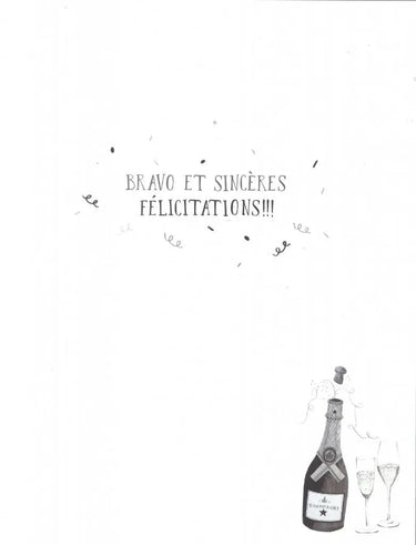 Distribution Incognito - Carte de Fête - Félicitations Champagne - Party Shop