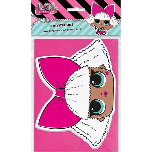 Unique - Carte d'Invitation (8) - Lol Surprise! - Party Shop