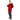 Adult in red velvet Casanova smoking jacket costume with black lapels, belt, and pipe – ideal for Halloween or retro-themed party - FunWorld - Party Shop