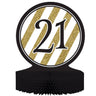 Creative Converting - Centre De Table 21 - Noir & Or - Party Shop