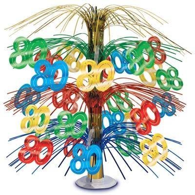 Centre De Table Cascade 80 Ans Multicolore Party Shop