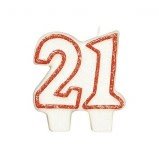 Chandelle #21 Avec Brillant - Rouge Party Shop