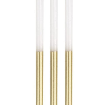 Chandelle 5" (12) - Or Et BlancParty Shop