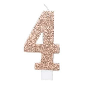Chandelle Chiffre - 4 RosegoldParty Shop