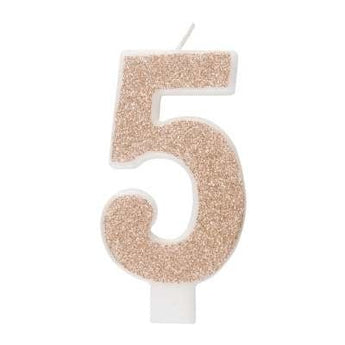 Chandelle Chiffre - 5 RosegoldParty Shop
