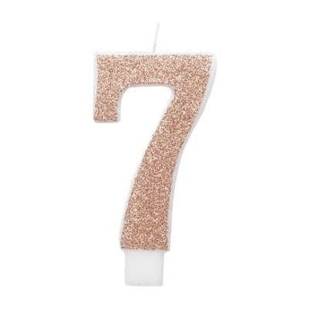 Chandelle Chiffre - 7 Rosegold Party Shop