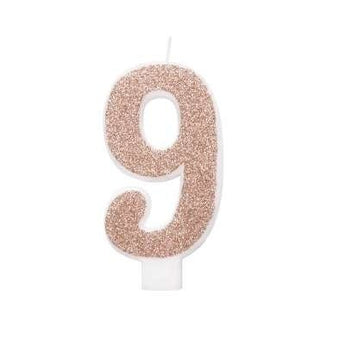 Chandelle Chiffre - 9 RosegoldParty Shop