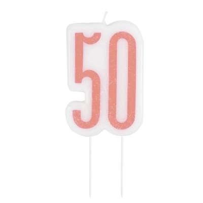 Chandelle D'Anniversaire Rose Gold - 50 Ans Party Shop