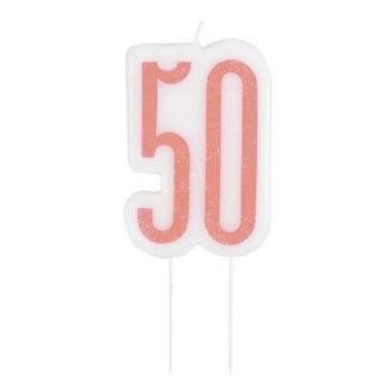 Chandelle D'Anniversaire Rose Gold - 50 AnsParty Shop