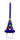 Chandelle Musicale Avec Flamme De Couleur - Bleu Party Shop