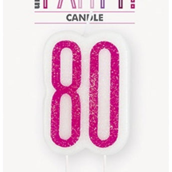 Chandelle Scintillante Rose - 80 Ans Party Shop