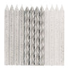 Unique - Chandelles Brillantes Argent (24) - Party Shop