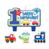 Amscan - Chandelles D'Anniversaire - Tous Abord Garçon - Party Shop