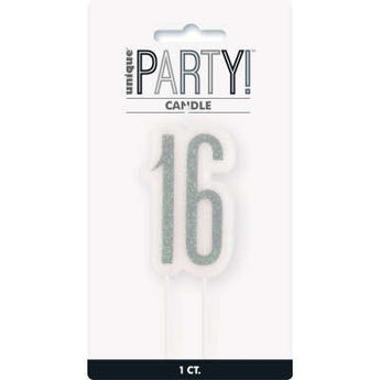 Chandelles Scintillantes Argent - 16 Ans Party Shop