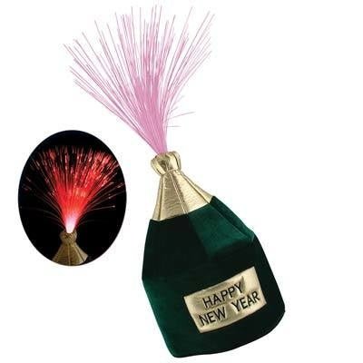 Chapeau Bouteille De Champagne Avec Lumiere: Happy New Year Party Shop