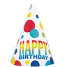 Unique - Chapeau Cône - Pois Happy Bday - Party Shop