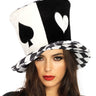 Leg Avenue - Chapeau De Chapelier Fou - Noir Et Blanc - Party Shop