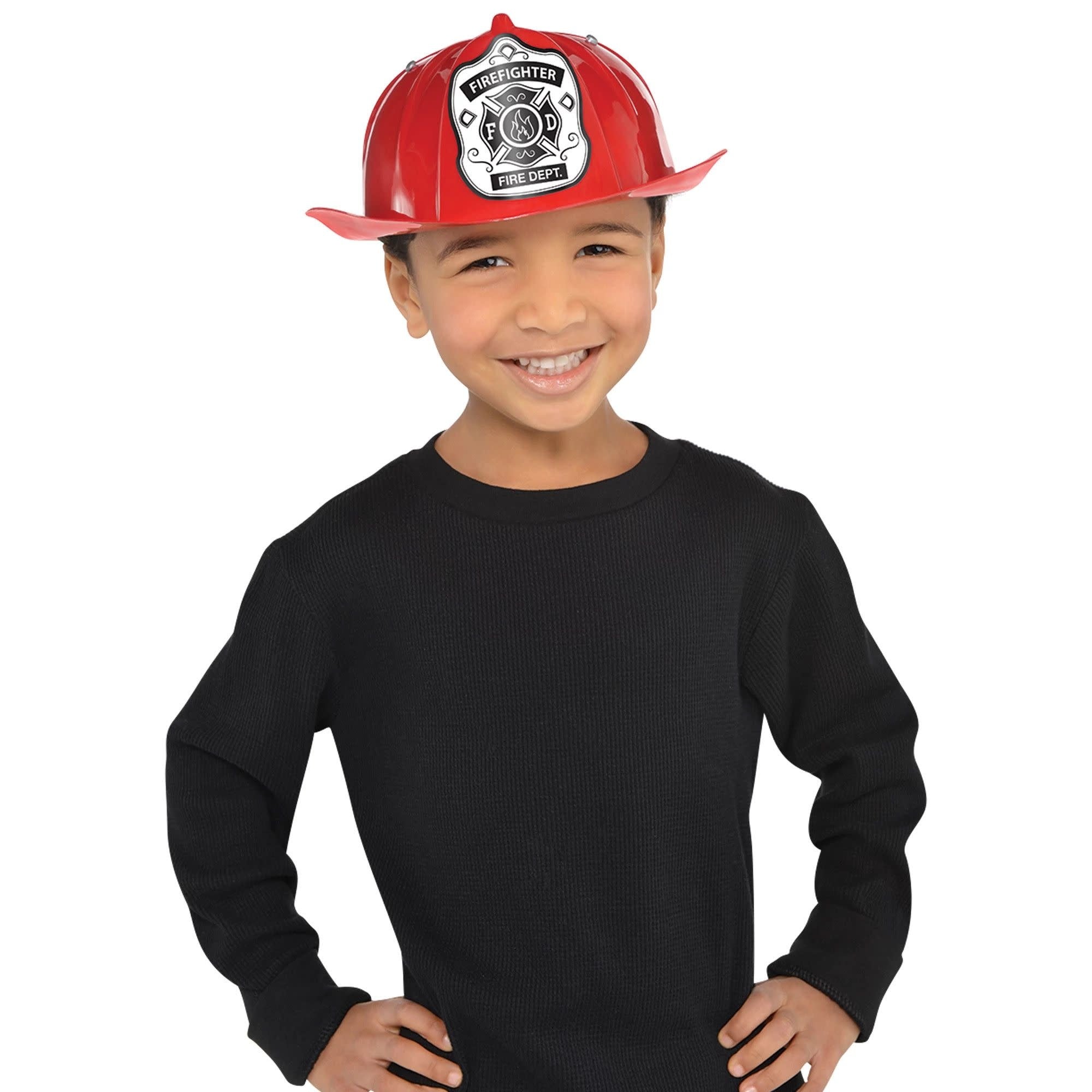 Chapeau De Pompier Enfant Rouge Party Shop