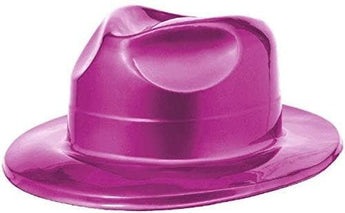 Chapeau Fedora En Plastique - Rose Party Shop