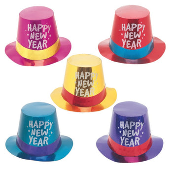 Chapeau Happy New Year Couleurs Assorties - Party Shop