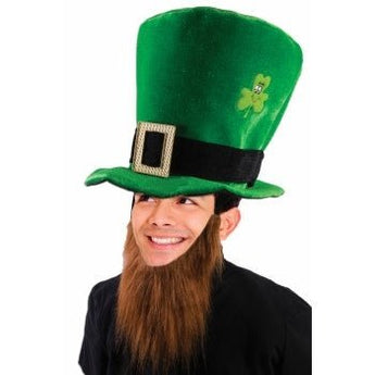 Chapeau Haut De Forme Avec Barbe - Saint-Patrick - Party Shop