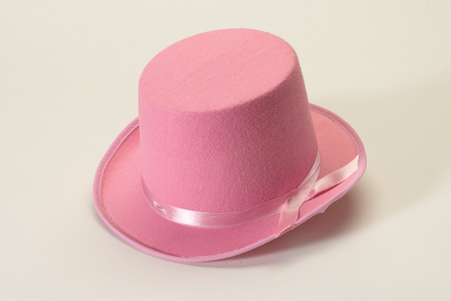 Chapeau Haut De Forme Deluxe Rose Party Shop