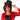 Chapeau haute forme - Noir et rouge Party Shop