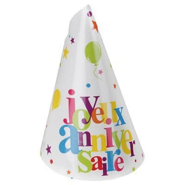 Santex - Chapeau Joyeux Anniversaire Festif Multicolore (10) - Party Shop