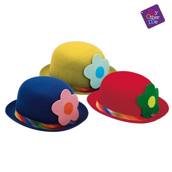 Chapeau Melon - Clown couleurs assorties Party Shop