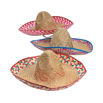 Chapeau Sombrero en paille pour fiesta Party Shop