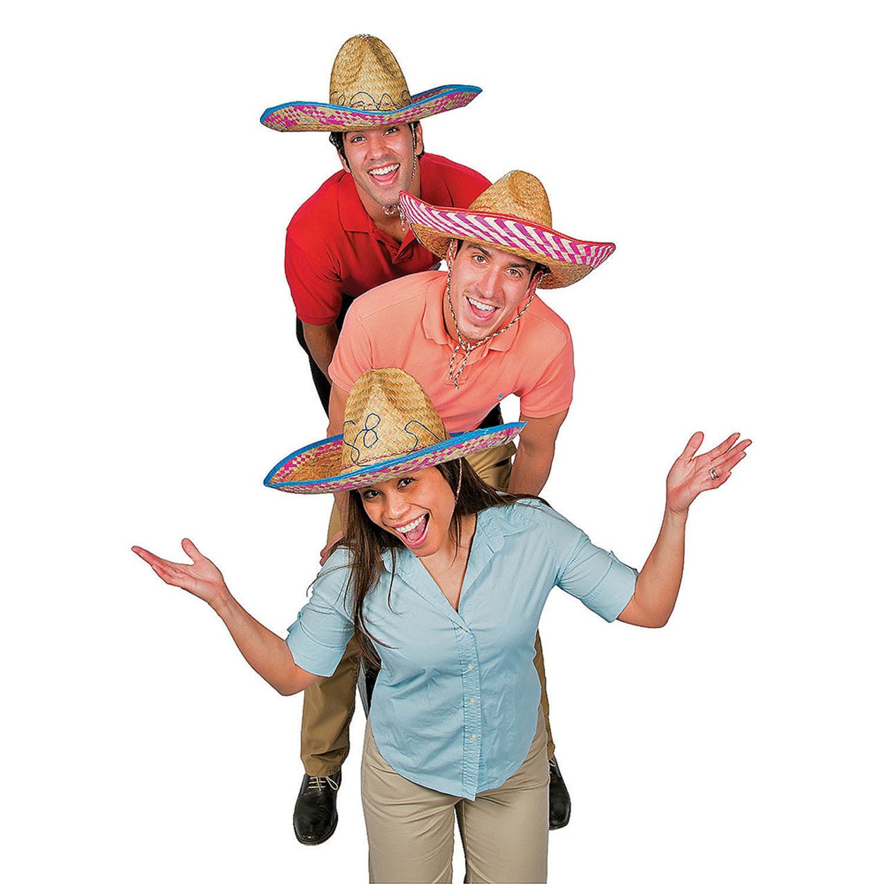 Chapeau Sombrero en paille pour fiesta Party Shop