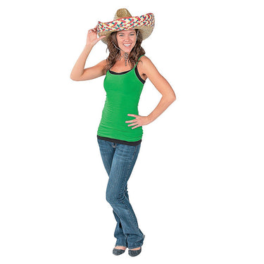 WRB GIFTS - Chapeau Sombrero en paille pour fiesta - Party Shop