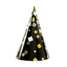 Unique - Chapeaux De Fête (4Pc) - Noir, Or Et Argent - Party Shop