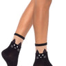 Leg Avenue - Chaussettes montantes à motif de chat noir - Party Shop