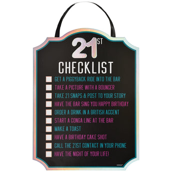 Checklist Finalement 21 Party Shop