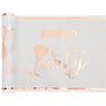 Santex - Chemin De Table Apéro Party - Blanc et Rose Gold - Party Shop