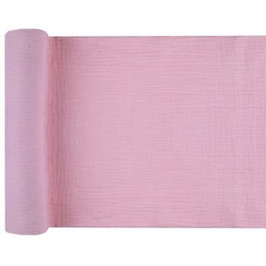 Santex - Chemin De Table en Tissu Créponné Rose - Party Shop