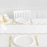 Unique - Chemin de table élégant en papier doré et blanc - Party Shop