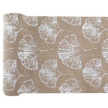 Santex - Chemin De Table Naturel - Feuillage Blanc - Party Shop