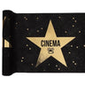 Santex - Chemin De Table Noir et Or - Cinéma Hollywood - Party Shop