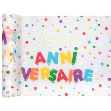 Santex - Chemin De Table - Joyeux Anniversaire - Party Shop