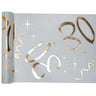 Santex - Chemin De Table Blanc et Or - 30 Ans - Party Shop