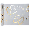 Santex - Chemin De Table Blanc et Or - 50 Ans - Party Shop