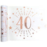 Santex - Chemin De Table Rose Gold - 40 Ans - Party Shop