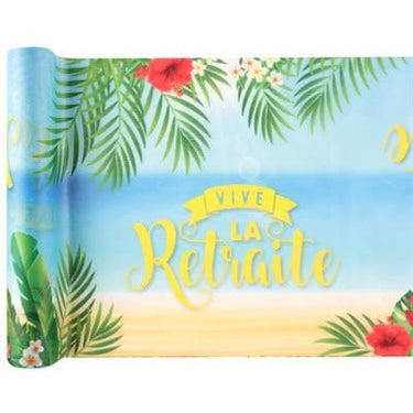 Santex - Chemin De Table - Vive La Retraite - Party Shop