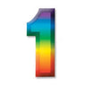 Beistle Co. - Chiffre De Plastique 11" #1 - Party Shop