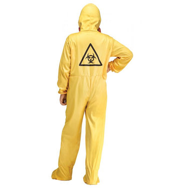 Child Hazmat Suit Costume for Halloween – Yellow Hooded Jumpsuit with Mask – Virus Containment Outfit - Funworld - Party Shop