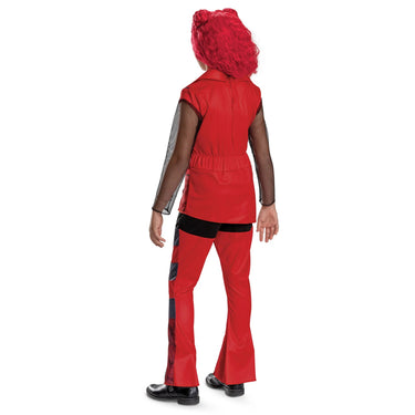 Official Red Descendants child costume. Perfect for Halloween, Disney party, or cosplay. Comfortable and screen-accurate design from Party Shop. - Disguise